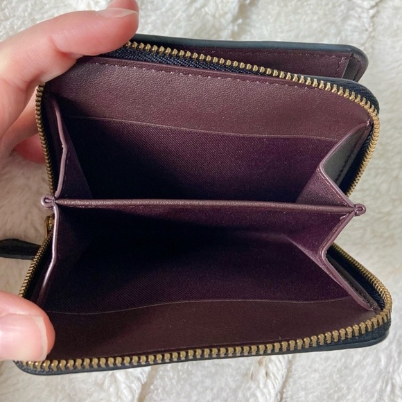 Coach Billfold Wallet Black Pebble Leather 1579 - Picture 14 of 16